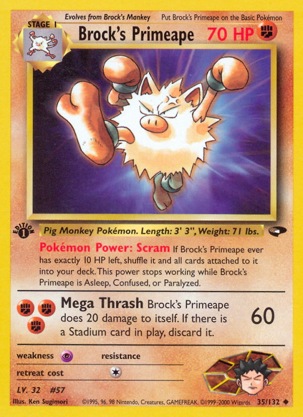 Brock's Primeape card