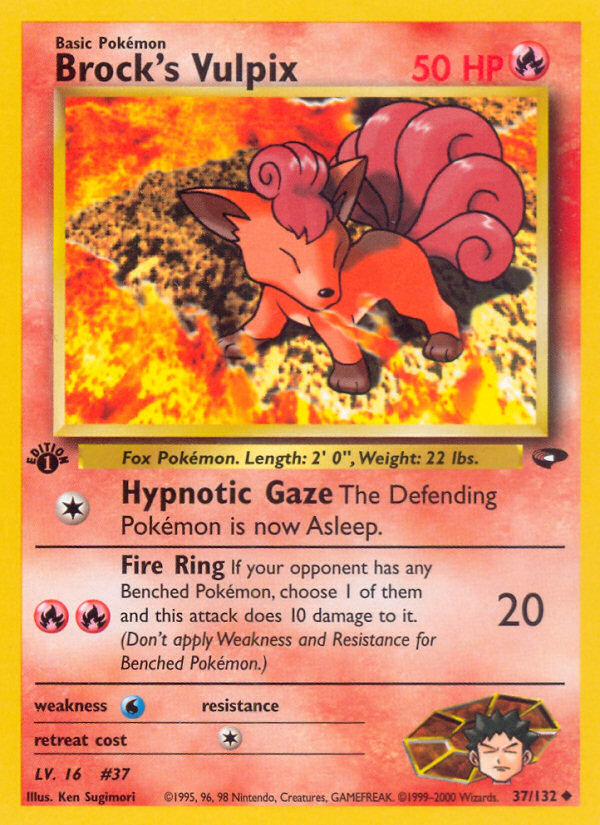 Brock's Vulpix card