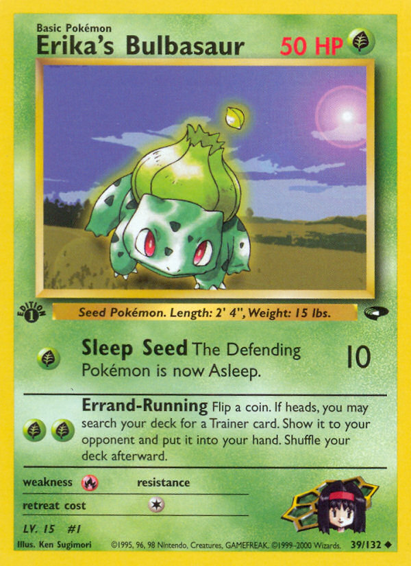 Erika's Bulbasaur card