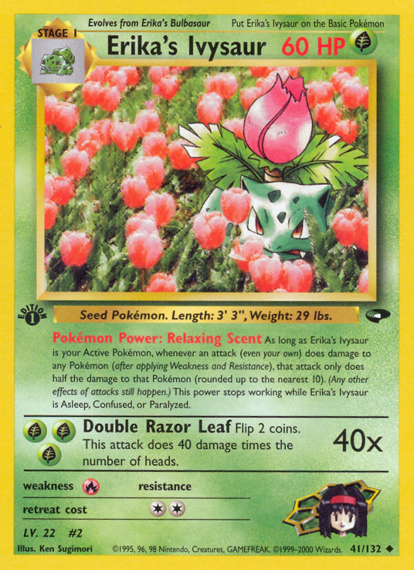 Erika's Ivysaur card