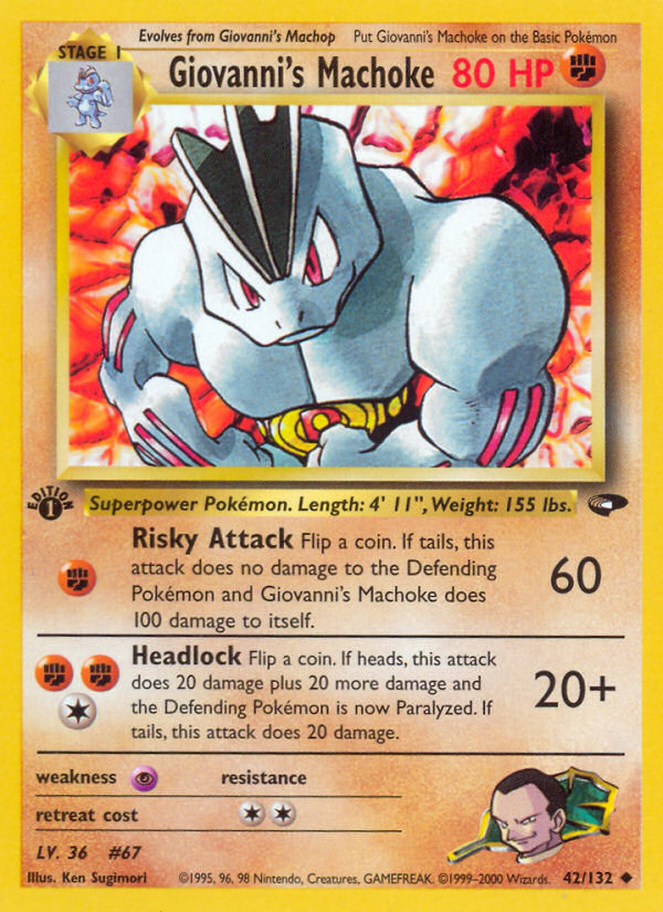 Giovanni's Machoke card