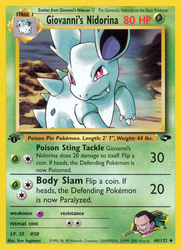 Giovanni's Nidorina card