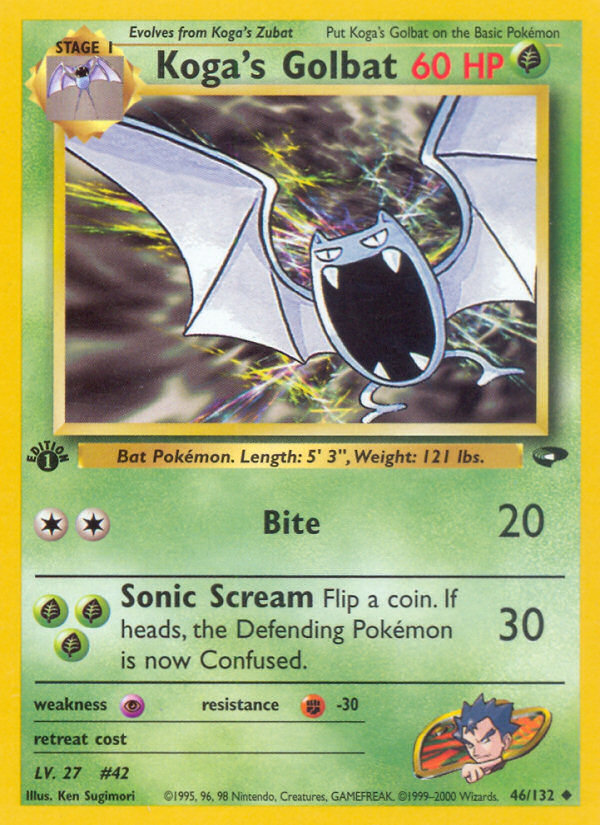 Koga's Golbat card