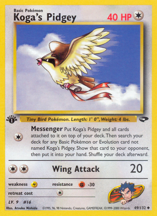 Koga's Pidgey card