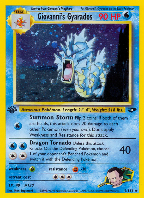 Giovanni's Gyarados card