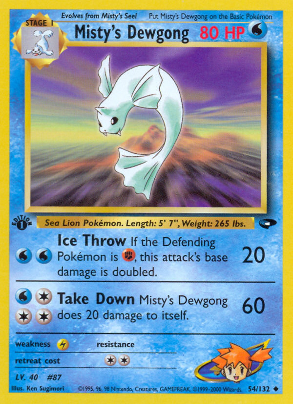 Misty's Dewgong card