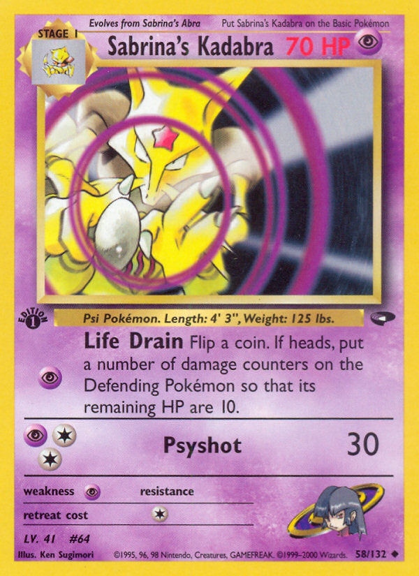 Sabrina's Kadabra card