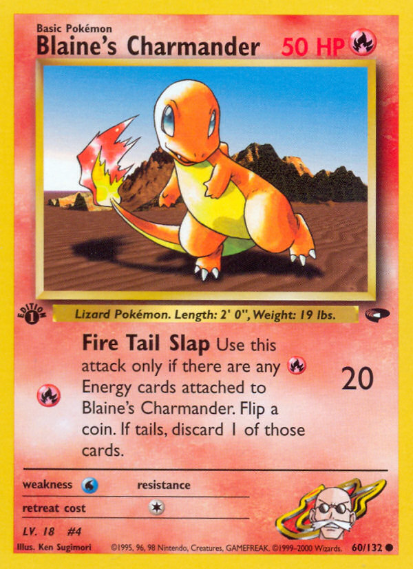 Blaine's Charmander card