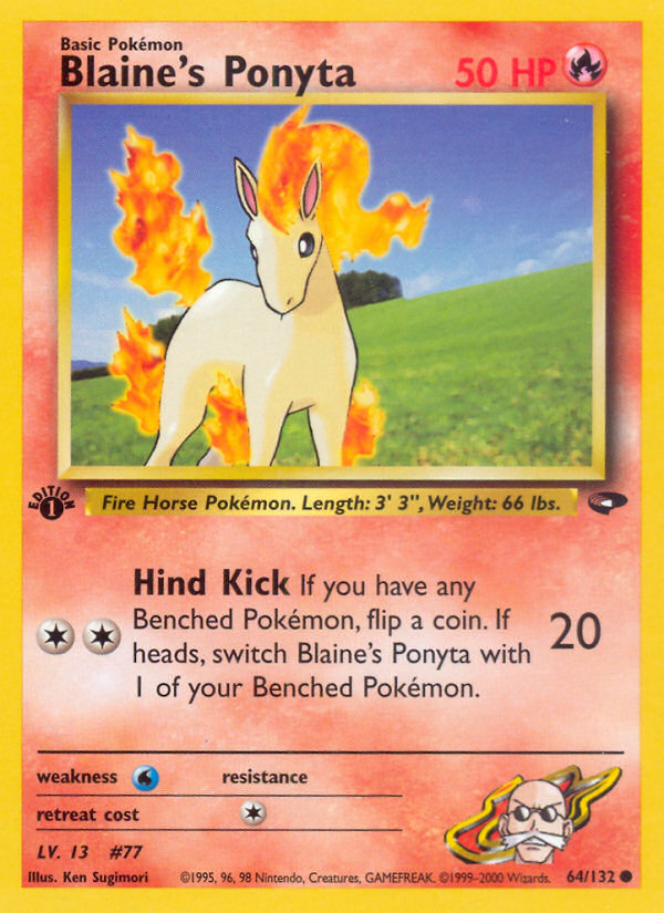 Blaine's Ponyta card