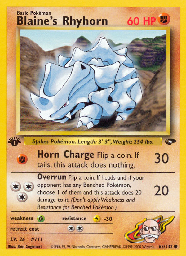 Blaine's Rhyhorn card