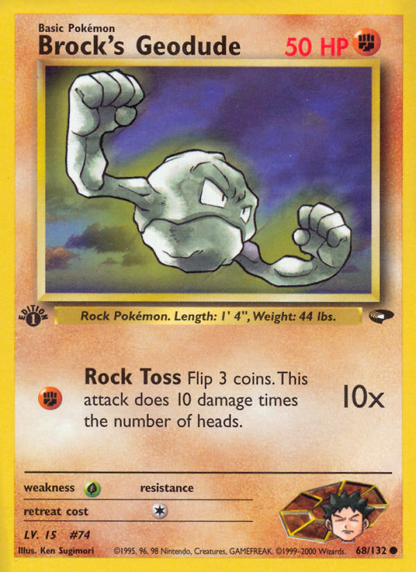 Brock's Geodude card