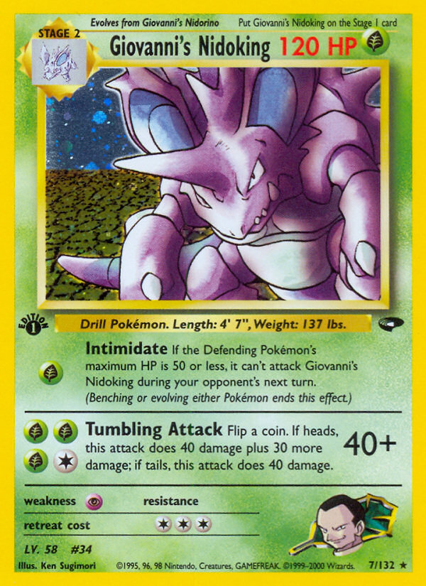 Giovanni's Nidoking card