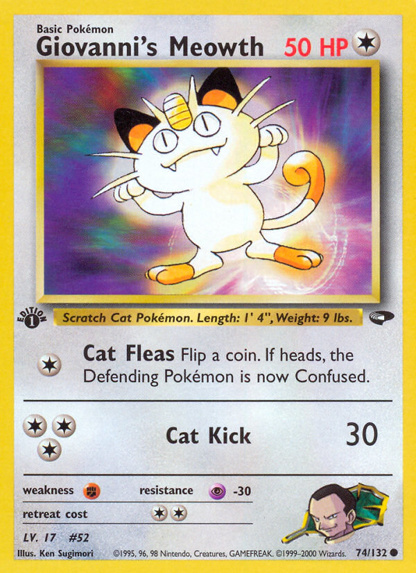 Giovanni's Meowth card