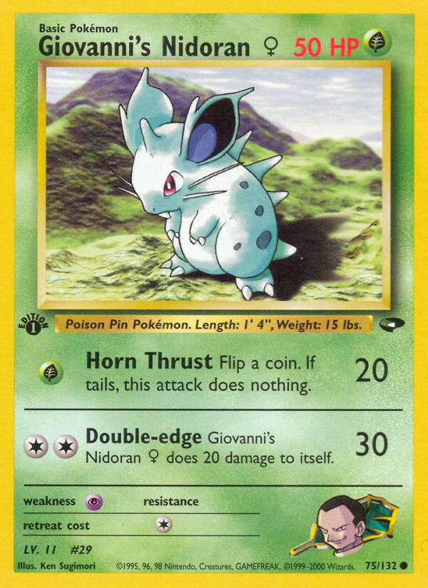 Giovanni's Nidoran ♀ card