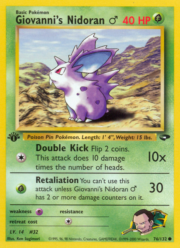 Giovanni's Nidoran ♂ card