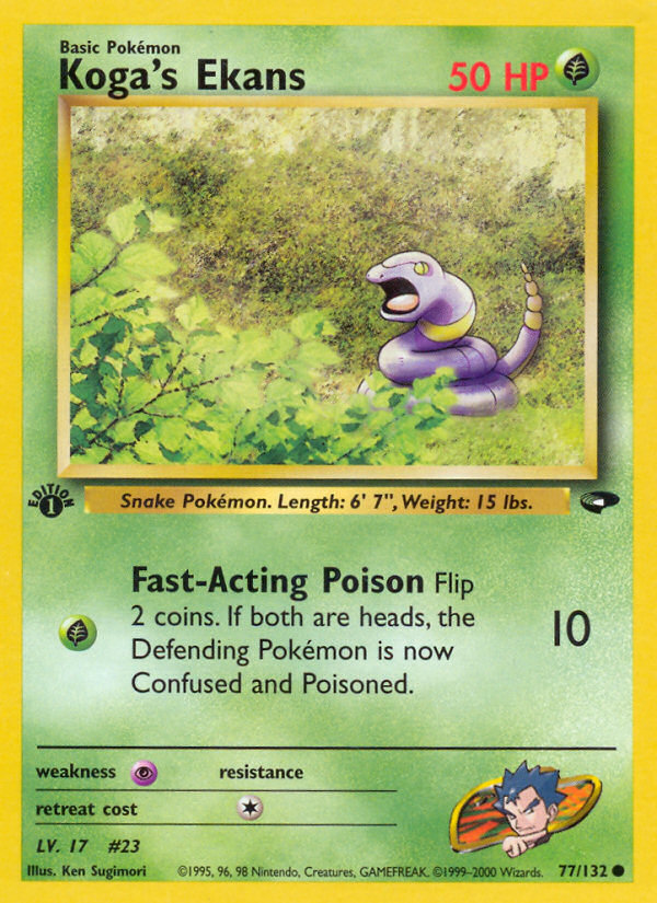 Koga's Ekans card