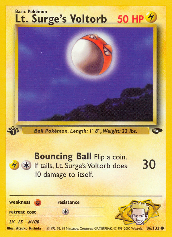 Lt. Surge's Voltorb card