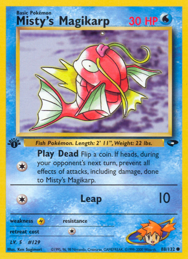 Misty's Magikarp card