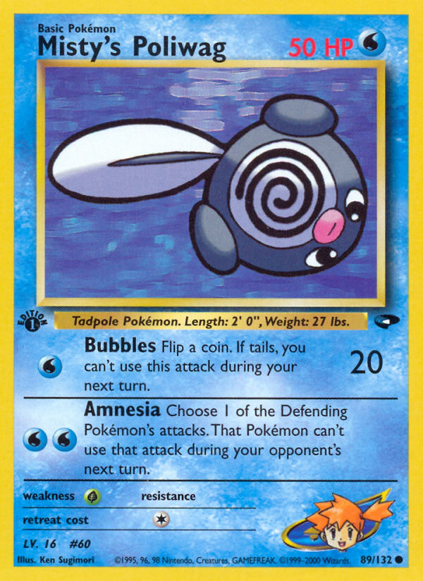 Misty's Poliwag card