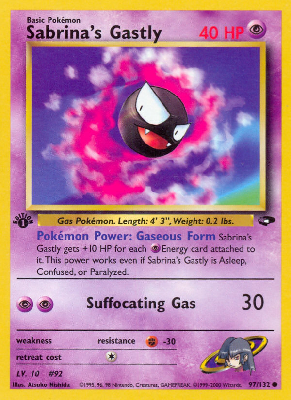 Sabrina's Gastly card