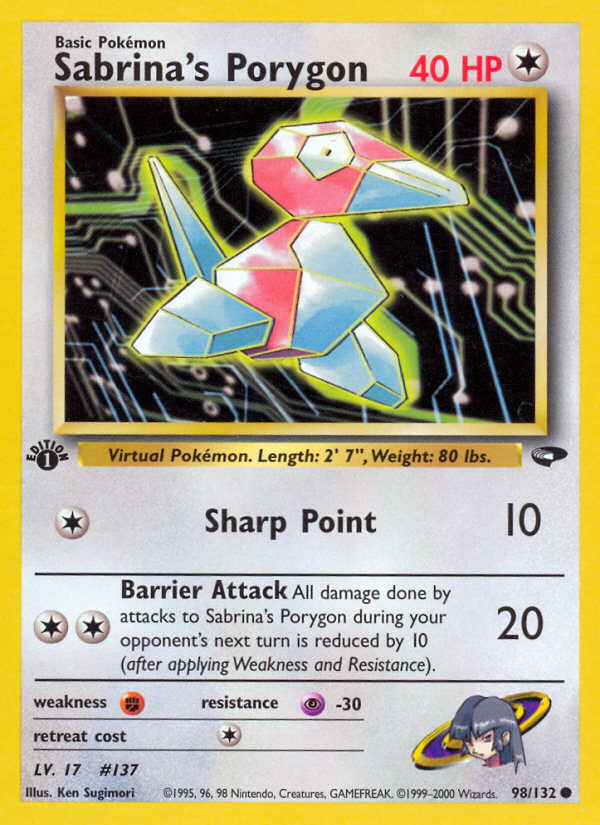 Sabrina's Porygon card