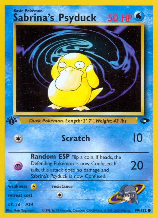 Sabrina's Psyduck card