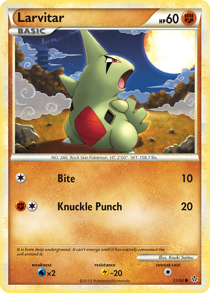 Larvitar card