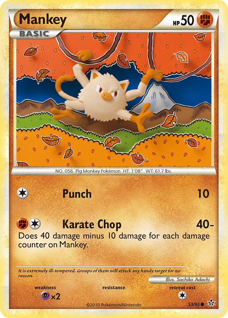 Mankey card