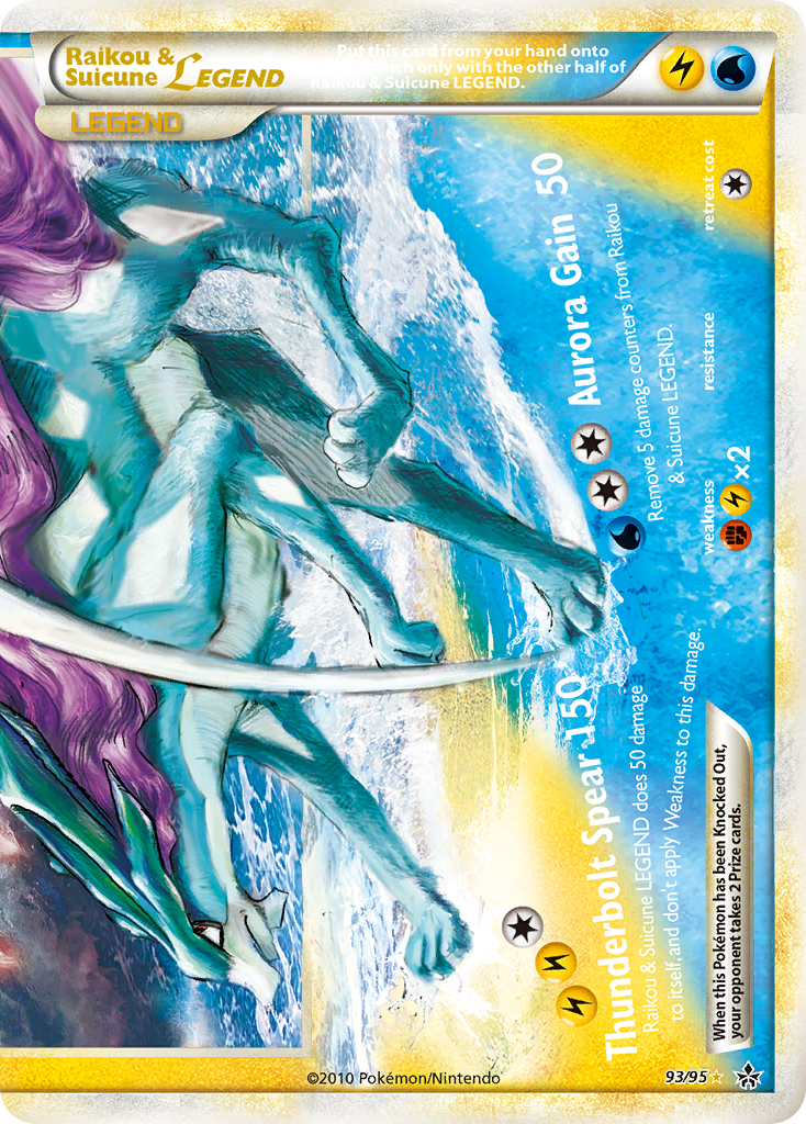 Raikou & Suicune LEGEND card