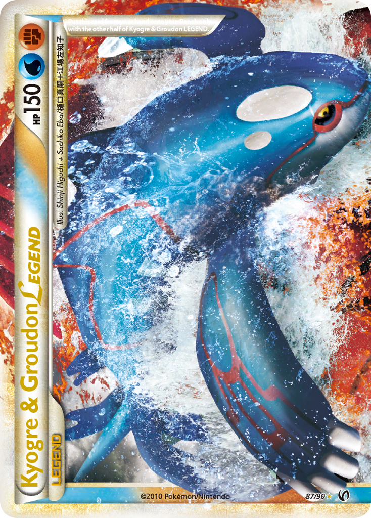 Kyogre & Groudon LEGEND card