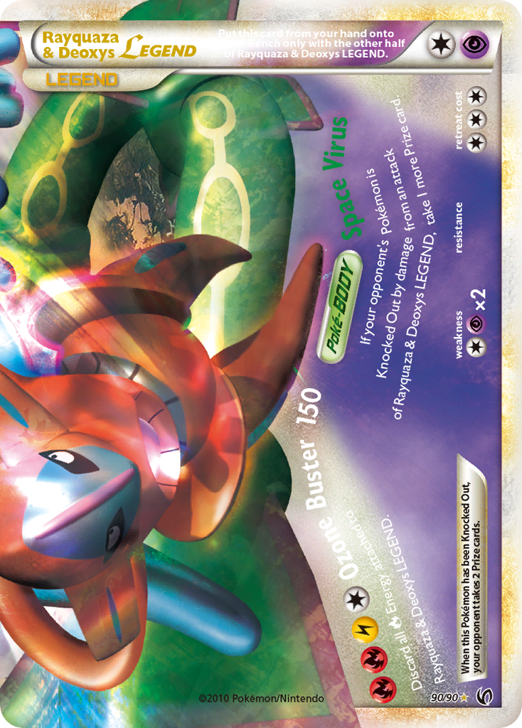 Rayquaza & Deoxys LEGEND card