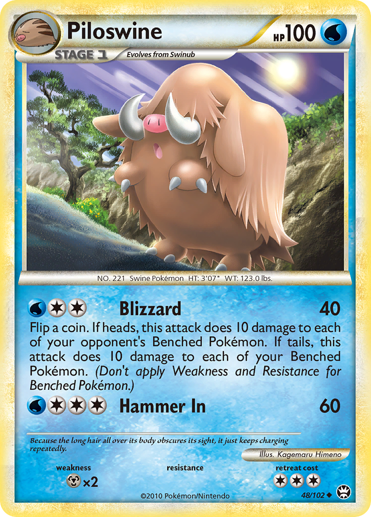 Piloswine card