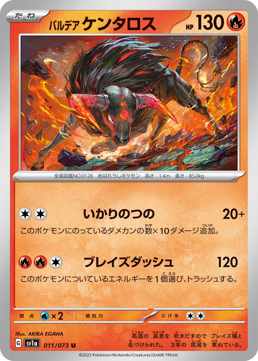 Paldean Tauros card