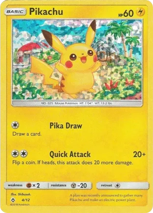 Pikachu card