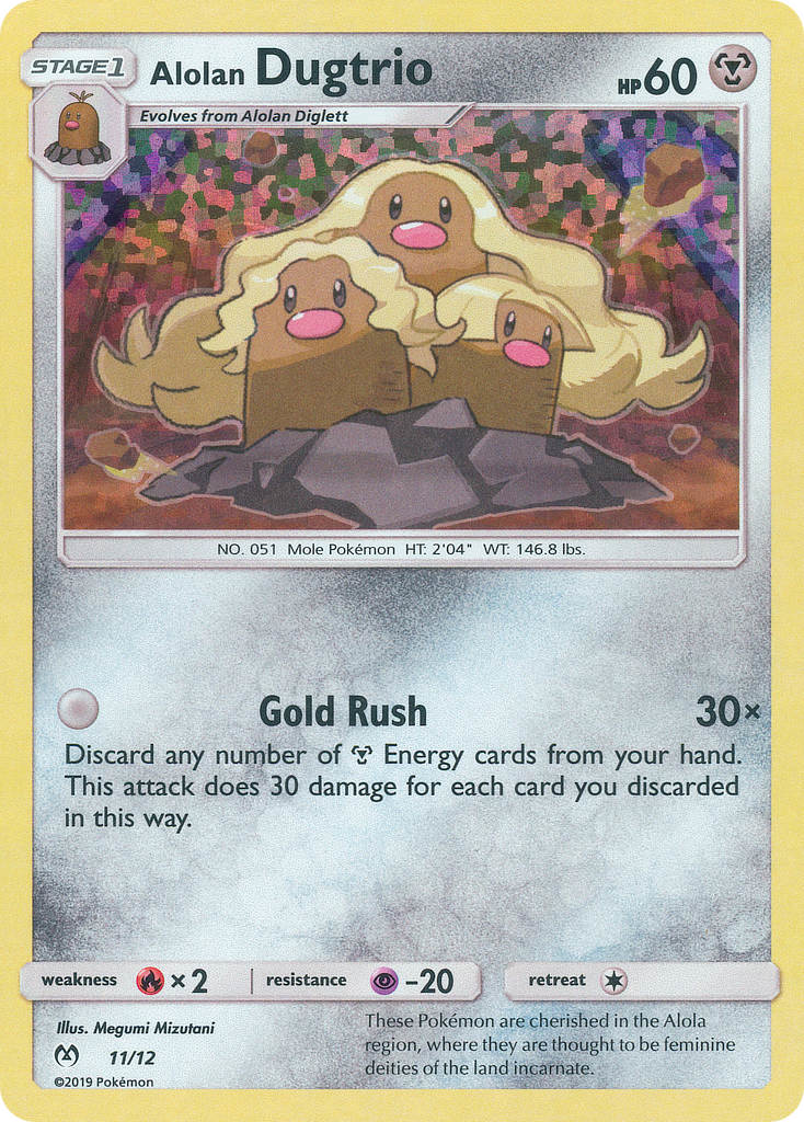 Alolan Dugtrio card