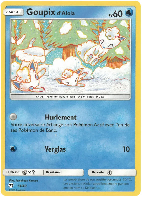 Alolan Vulpix card