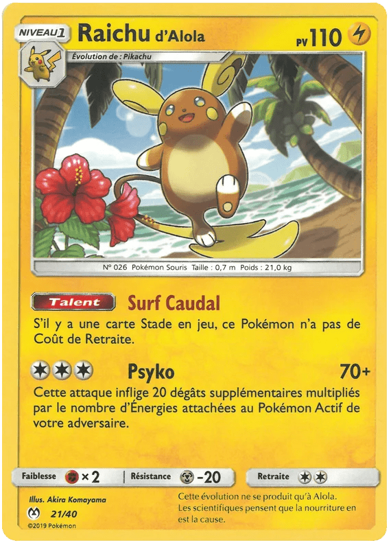 Alolan Raichu card