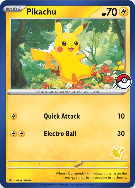 Pikachu card