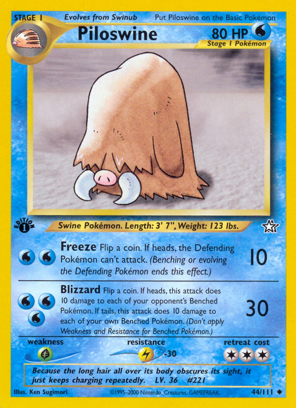 Piloswine card