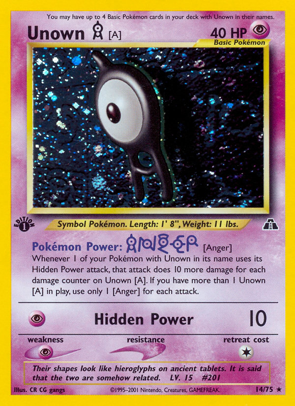 Unown [A] card