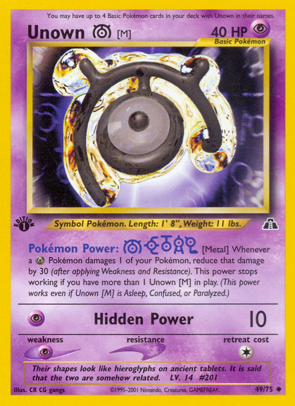 Unown [M] card