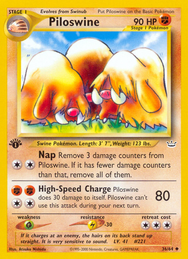 Piloswine card