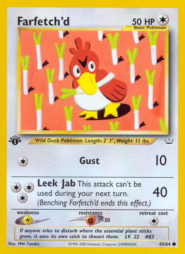 Farfetch'd card