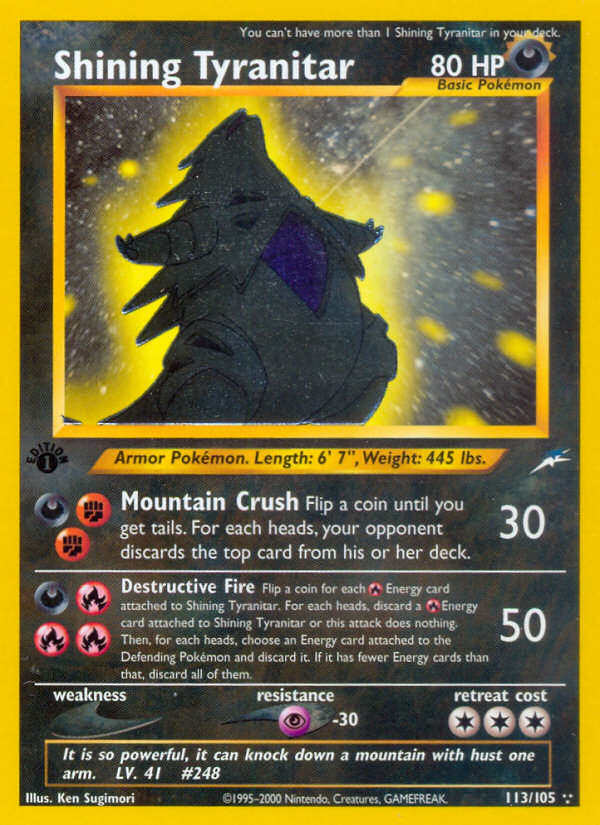 Shining Tyranitar card