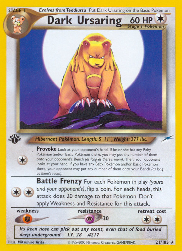 Dark Ursaring card