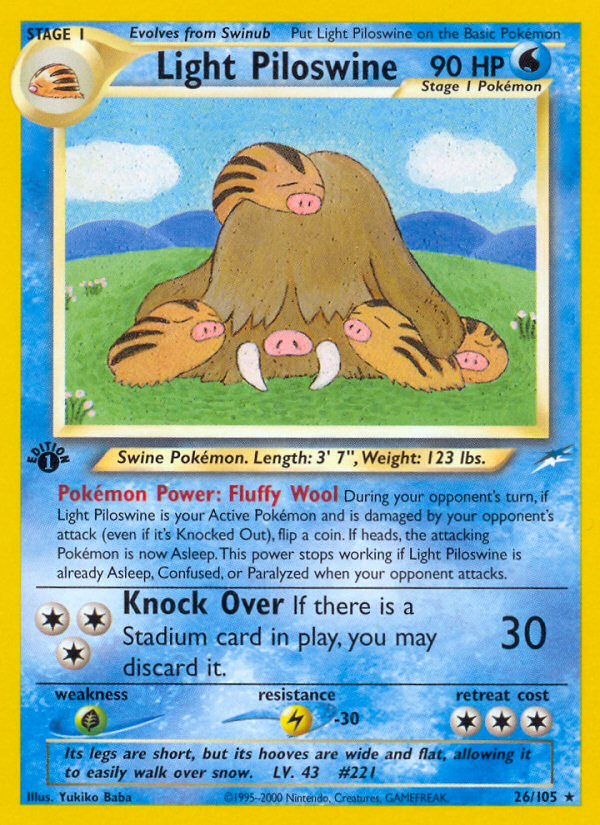 Light Piloswine card