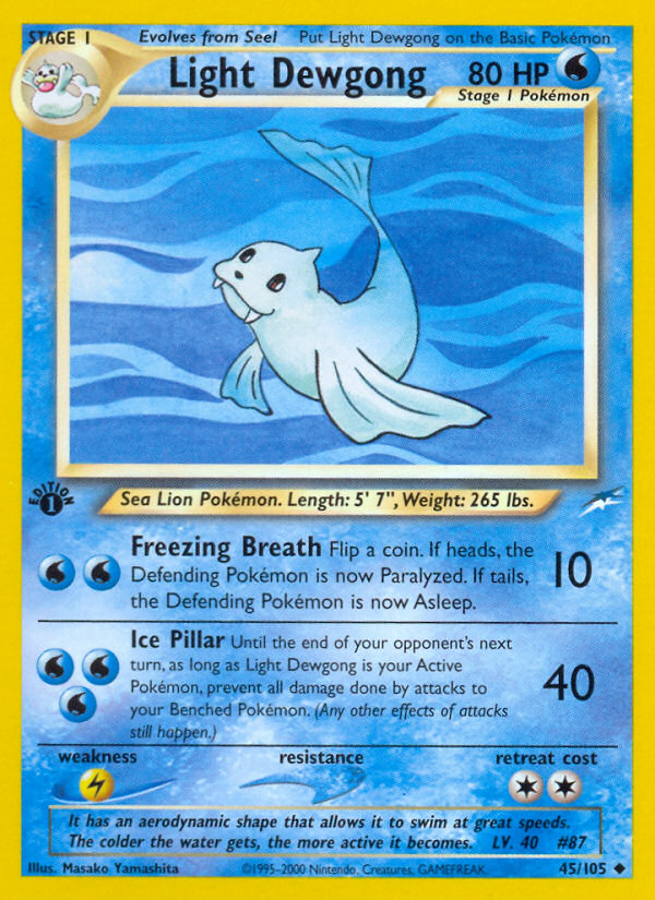 Light Dewgong card