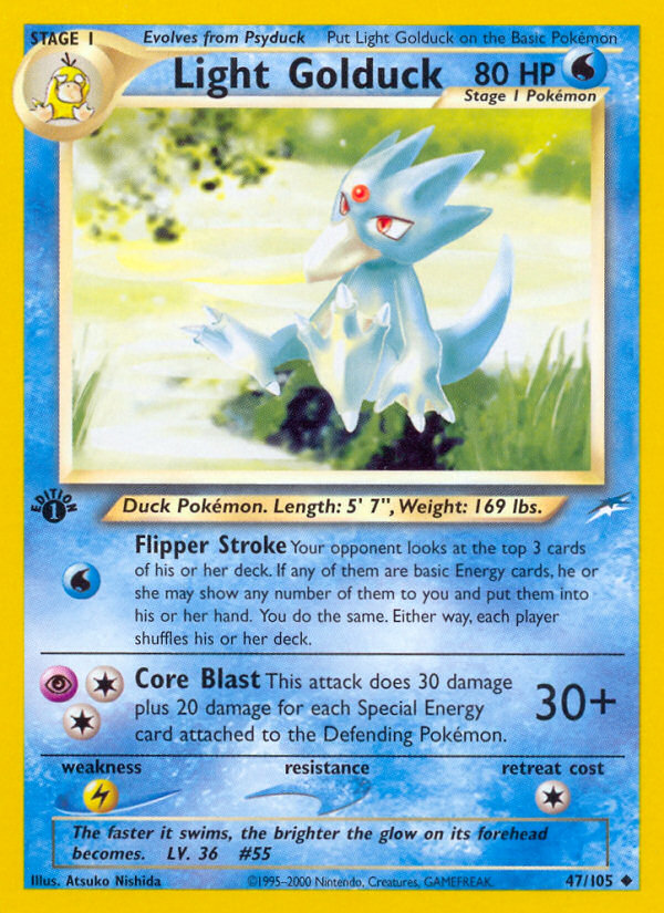 Light Golduck card