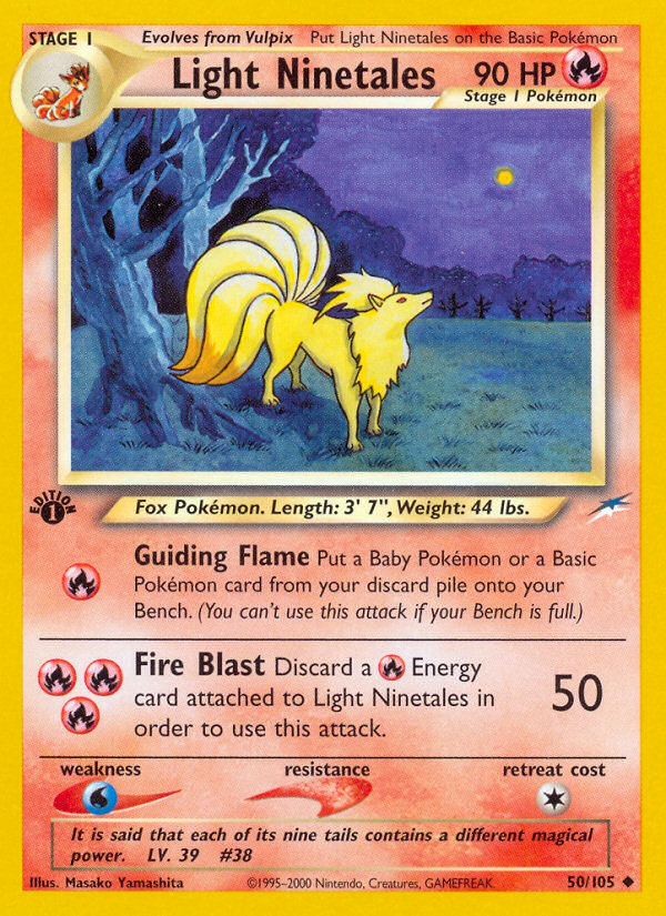 Light Ninetales card