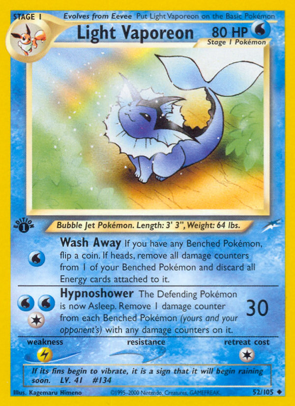 Light Vaporeon card